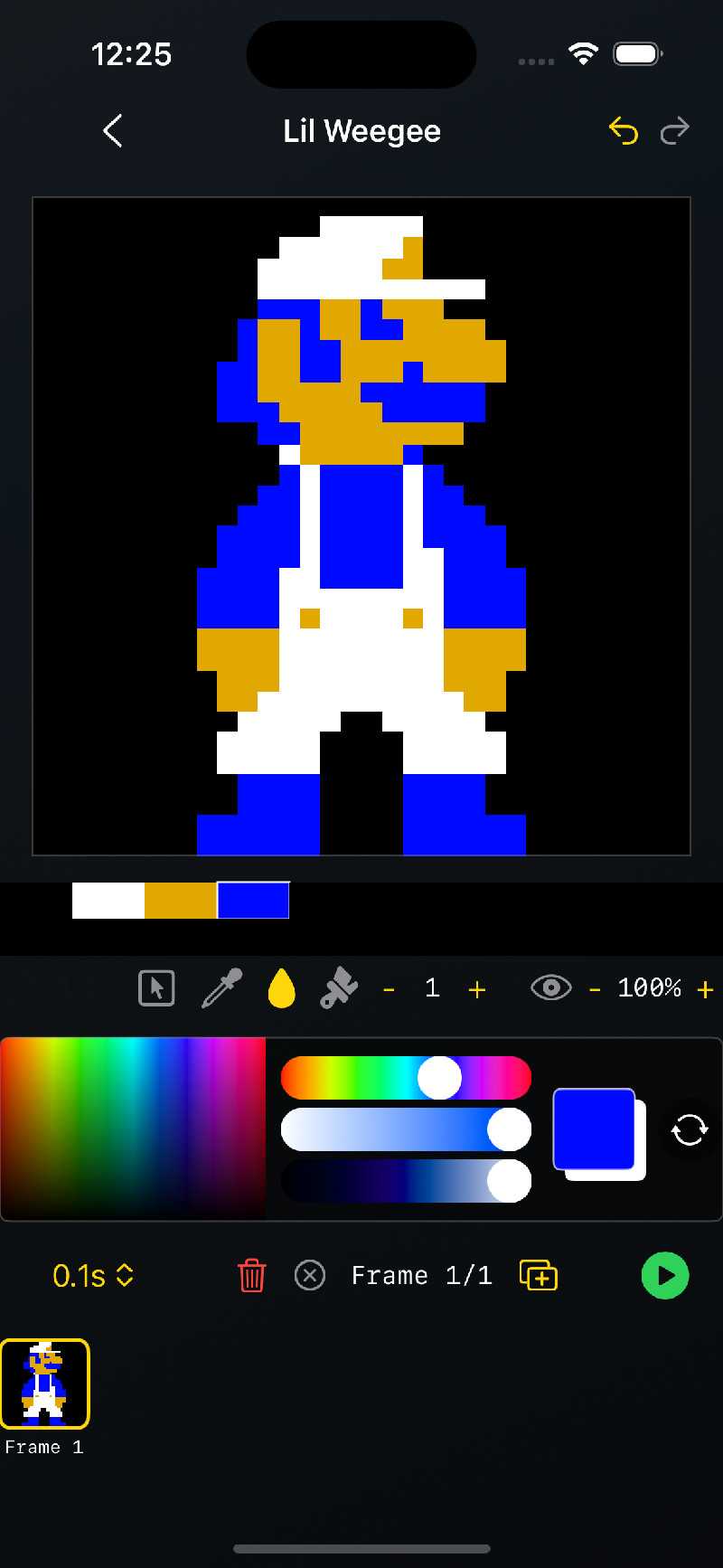 GIF64 editor preview